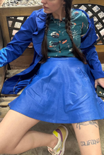 Load image into Gallery viewer, cobalt ruffle trench