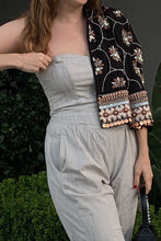 Load image into Gallery viewer, strapless cinching jumpsuit