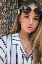 Load image into Gallery viewer, striped tie blouse