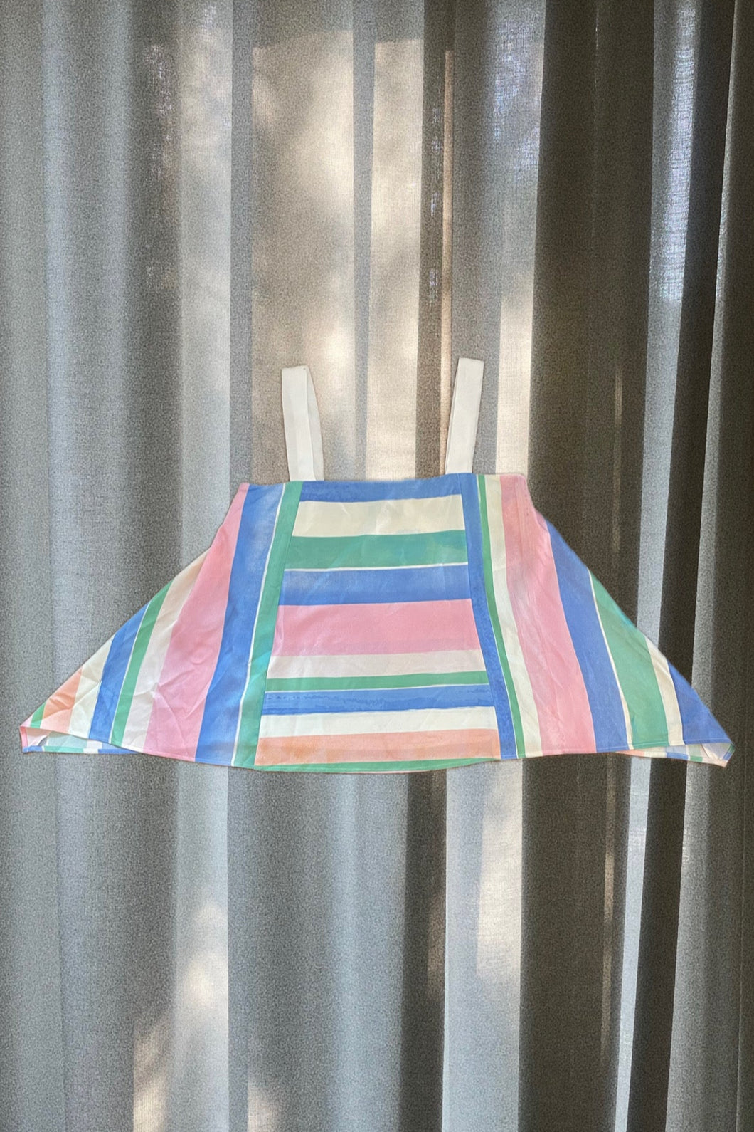 earn your stripes silk tank top