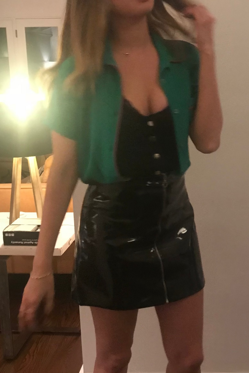 let's go bowling silk blouse